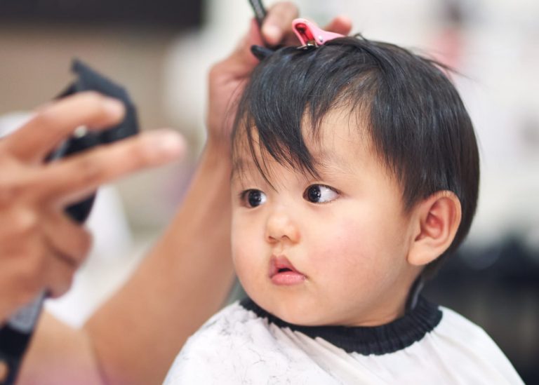 baby hair cut